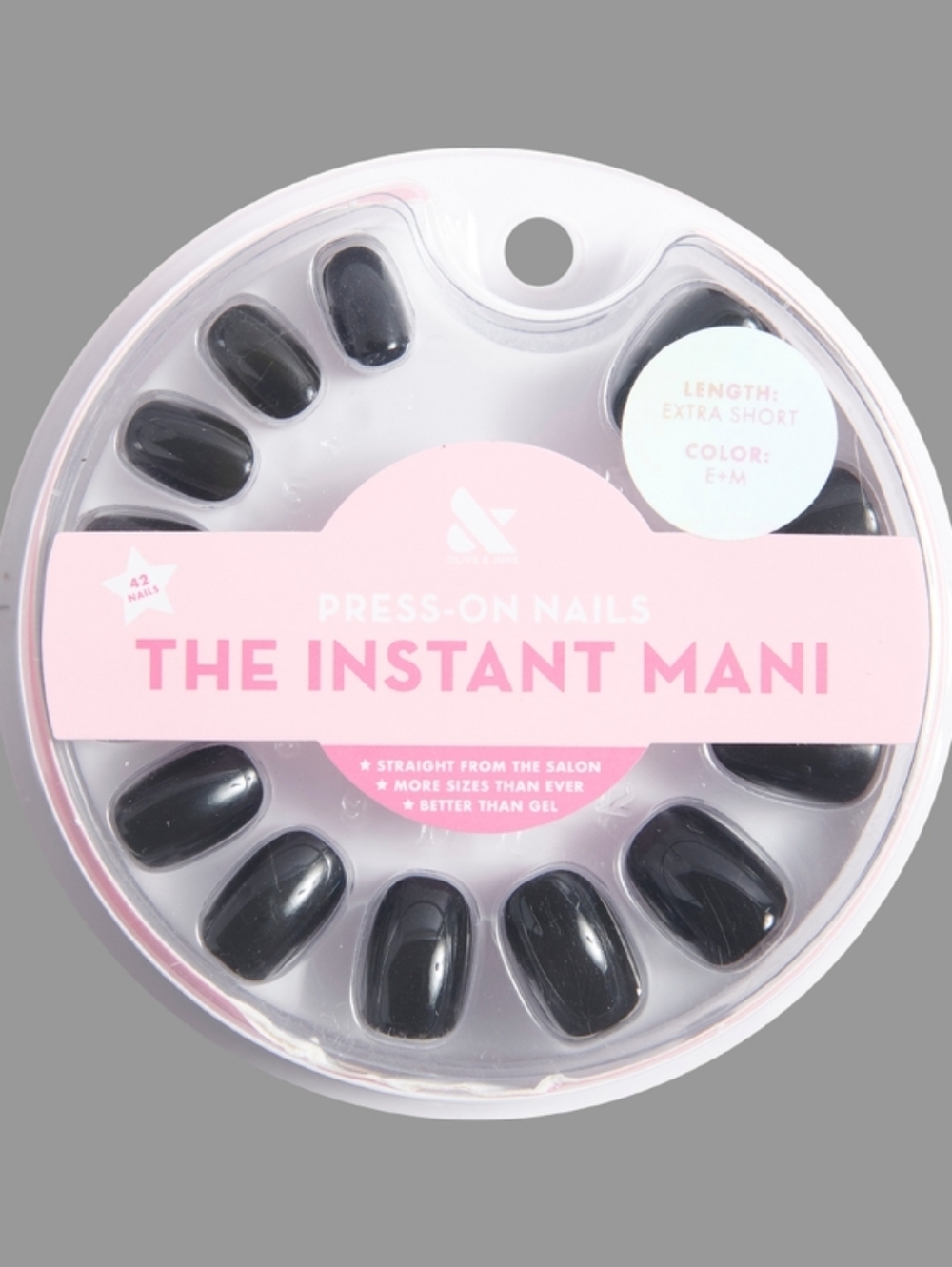Olive and June 5 set press on set bundle Shimmer Strawberry extra short 3 & 4 - Picture 5 of 10